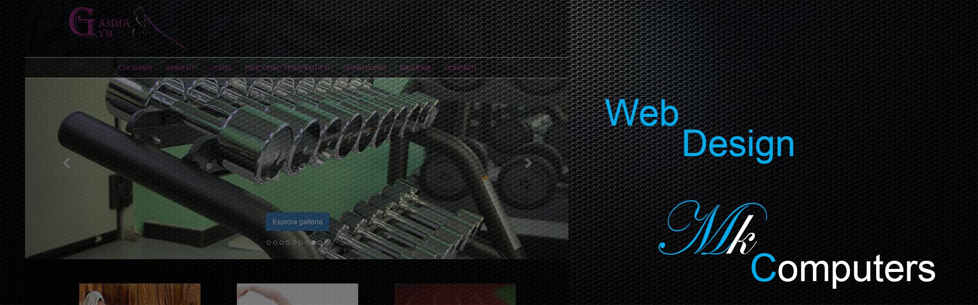 Web Design MK Computers: esempio di sito realizzato